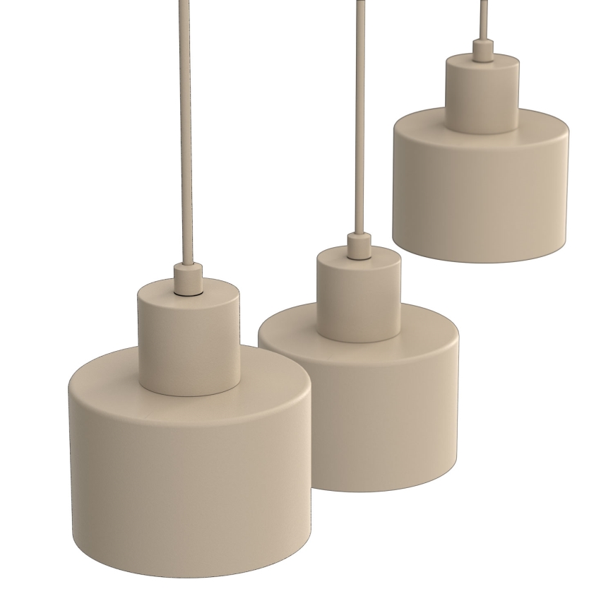 Suspension sur câble PARKLA 3xE27/15W/230V beige