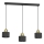 Suspension sur câble PARKLA 3xE27/15W/230V noire