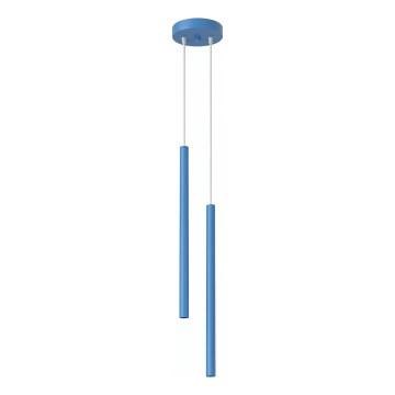 Suspension sur câble PASTELO 2xG9/8W/230V bleue