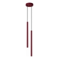 Suspension sur câble PASTELO 2xG9/8W/230V rouge