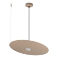 Suspension sur câble PIATTO 1xGX53/15W/230V diam. 45 cm beige