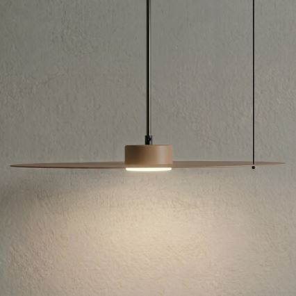 Suspension sur câble PIATTO 1xGX53/15W/230V diam. 45 cm beige