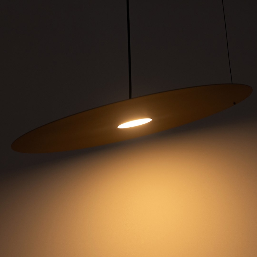 Suspension sur câble PIATTO 1xGX53/15W/230V diam. 45 cm beige