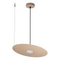 Suspension sur câble PIATTO 1xGX53/15W/230V, Ø 35 cm, beige