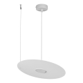 Suspension sur câble PIATTO 1xGX53/15W/230V Ø 35 cm blanche