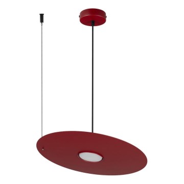 Suspension sur câble PIATTO 1xGX53/15W/230V Ø 35 cm bordeaux