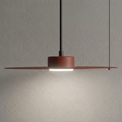 Suspension sur câble PIATTO 1xGX53/15W/230V Ø 35 cm bordeaux