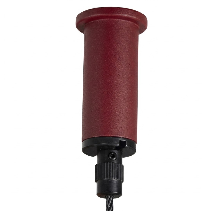 Suspension sur câble PIATTO 1xGX53/15W/230V Ø 35 cm bordeaux