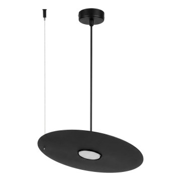 Suspension sur câble PIATTO 1xGX53/15W/230V Ø 35 cm noire