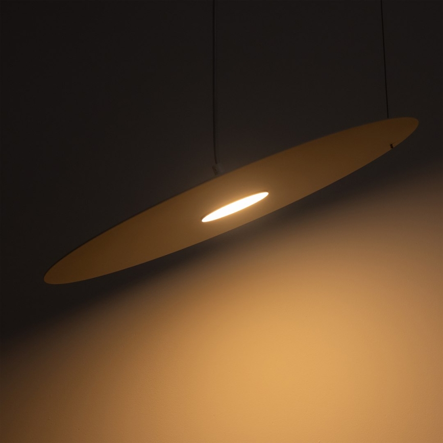 Suspension sur câble PIATTO 1xGX53/15W/230V, Ø 45 cm, blanche