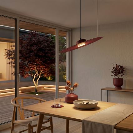 Suspension sur câble PIATTO 1xGX53/15W/230V Ø 45 cm bordeaux