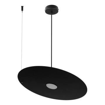 Suspension sur câble PIATTO 1xGX53/15W/230V Ø 45 cm noire