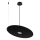 Suspension sur câble PIATTO 1xGX53/15W/230V Ø 45 cm noire