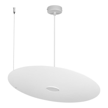 Suspension sur câble PIATTO 1xGX53/15W/230V Ø 55 cm blanche