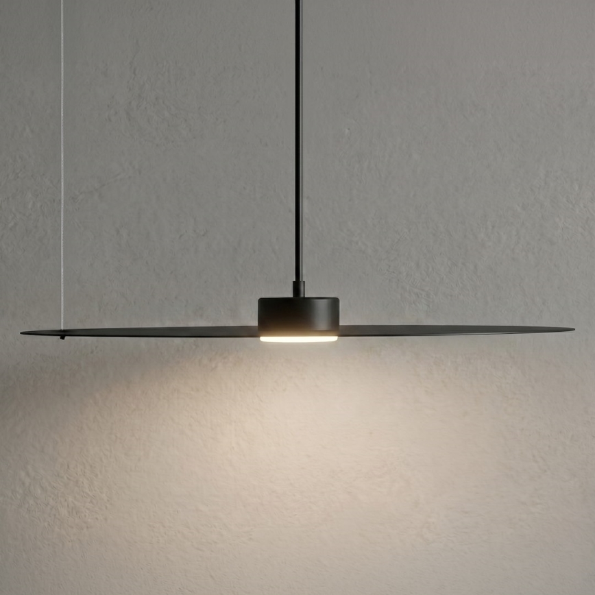 Suspension sur câble PIATTO 1xGX53/15W/230V Ø 55 cm noire
