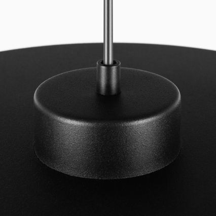 Suspension sur câble PIATTO 1xGX53/15W/230V Ø 55 cm noire