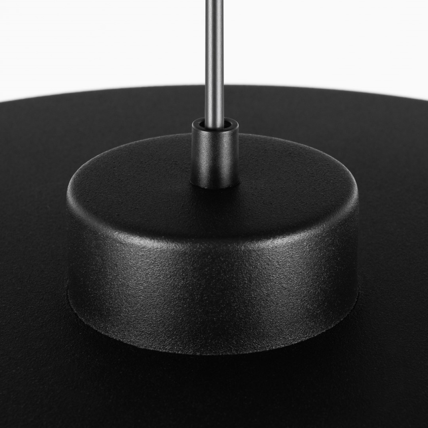 Suspension sur câble PIATTO 1xGX53/15W/230V Ø 55 cm noire