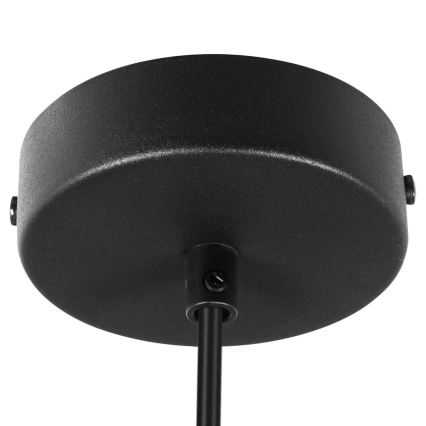 Suspension sur câble PIATTO 1xGX53/15W/230V Ø 55 cm noire