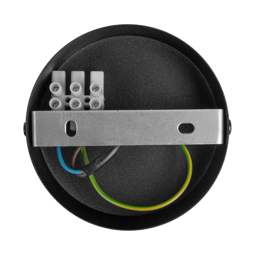 Suspension sur câble PIATTO 1xGX53/15W/230V Ø 55 cm noire