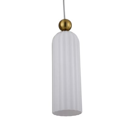 Suspension sur câble PIEGA 1xE14/40W/230V laiton/blanc