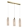 Suspension sur câble PIEGA 3xE14/40W/230V laiton/beige fumé