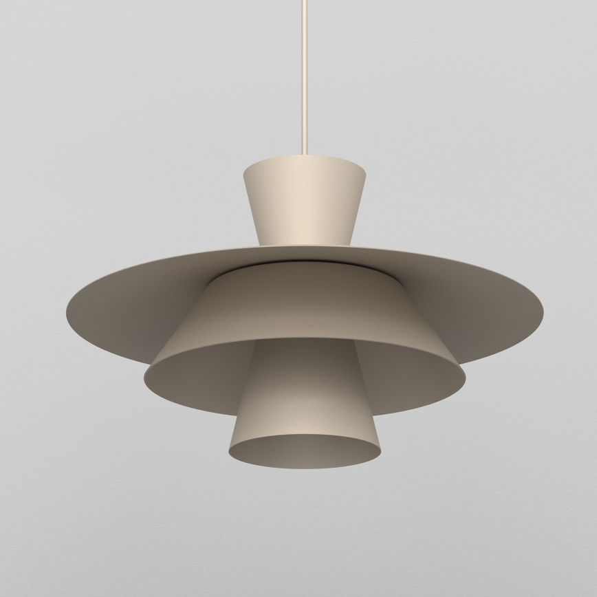 Suspension sur câble PLATO 1xE27/15W/230V beige