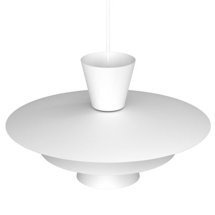 Suspension sur câble PLATO 1xE27/15W/230V blanche