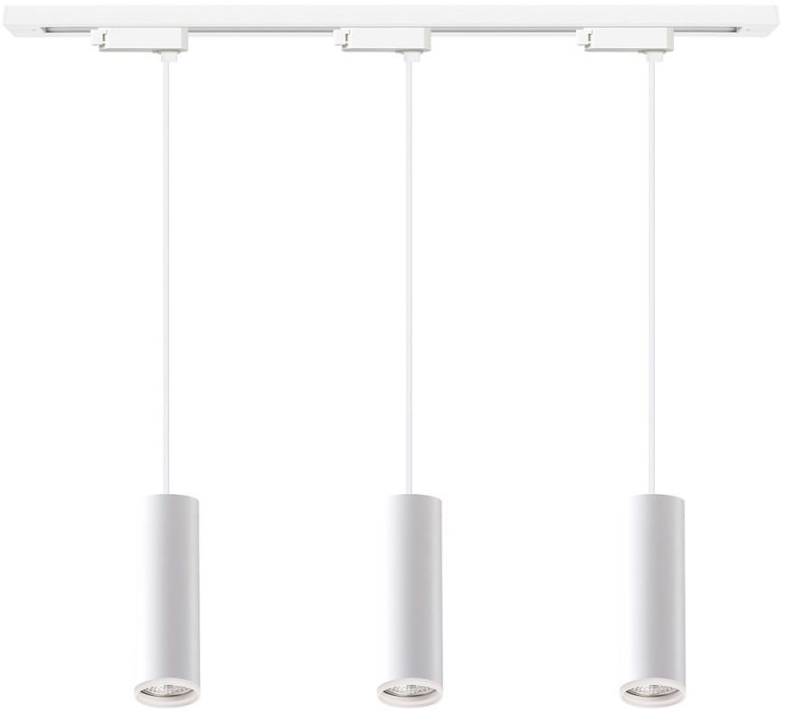 Suspension sur câble pour système de rail PIPE 3xGU10/10W/230V, blanche