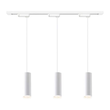 Suspension sur câble pour système de rail PIPE 3xGU10/10W/230V, blanche