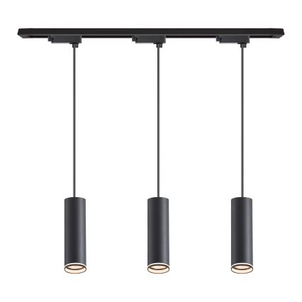 Suspension sur câble pour système sur rail PIPE 3xGU10/10W/230V, noir