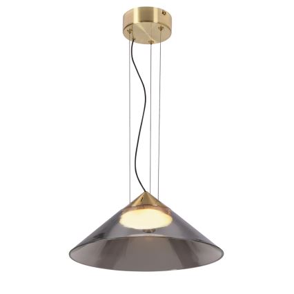 Suspension sur câble PRESTO 1xGX53/10W/230V Ø 34 cm doré/gris fumé