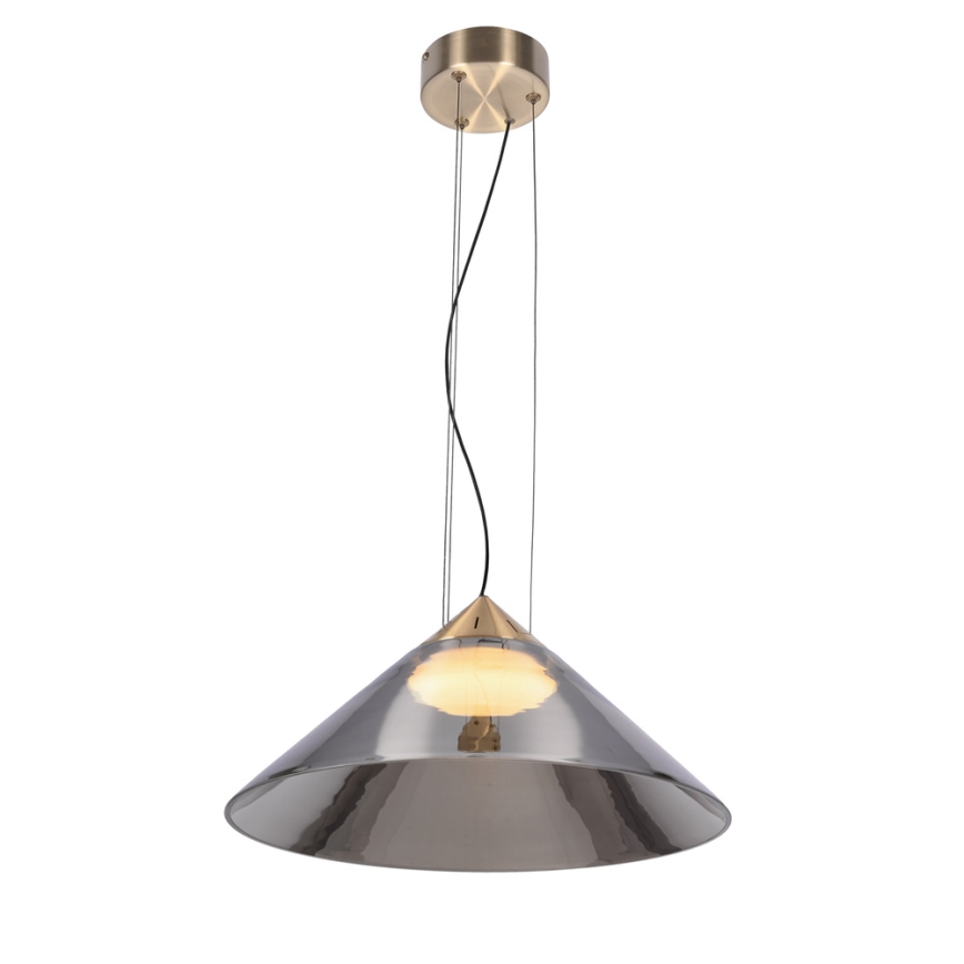 Suspension sur câble PRESTO 1xGX53/10W/230V Ø 42 cm doré/gris fumé