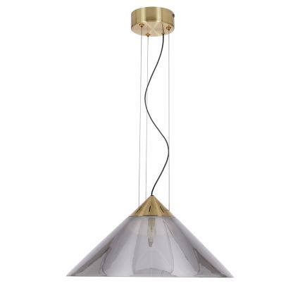 Suspension sur câble PRESTO 1xGX53/10W/230V Ø 42 cm doré/gris fumé