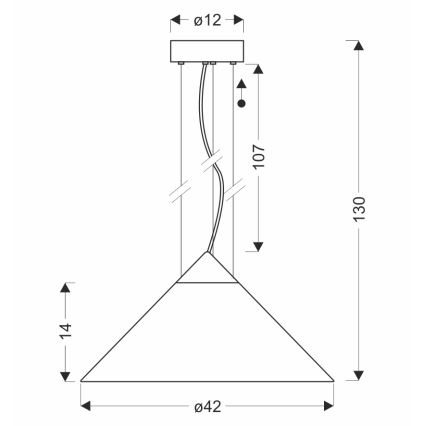Suspension sur câble PRESTO 1xGX53/10W/230V Ø 42 cm doré/gris fumé