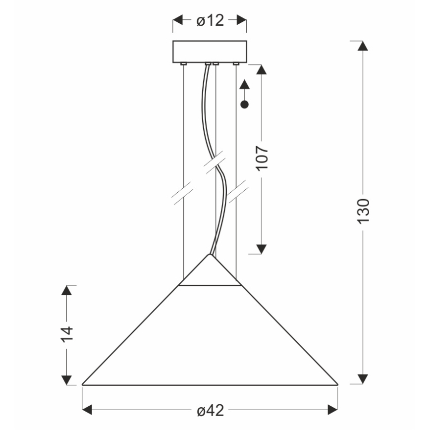 Suspension sur câble PRESTO 1xGX53/10W/230V Ø 42 cm doré/gris fumé