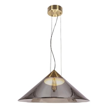 Suspension sur câble PRESTO 1xGX53/10W/230V Ø 50 cm doré/gris fumé