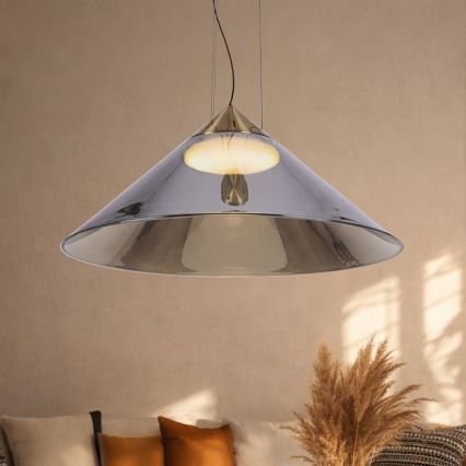 Suspension sur câble PRESTO 1xGX53/10W/230V Ø 50 cm doré/gris fumé