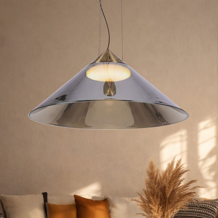 Suspension sur câble PRESTO 1xGX53/10W/230V Ø 50 cm doré/gris fumé