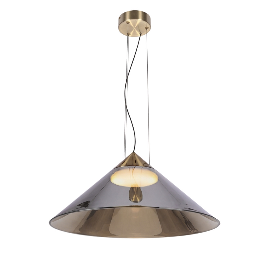 Suspension sur câble PRESTO 1xGX53/10W/230V Ø 50 cm doré/gris fumé