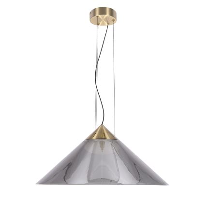 Suspension sur câble PRESTO 1xGX53/10W/230V Ø 50 cm doré/gris fumé