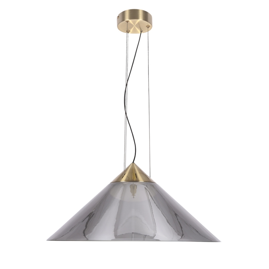 Suspension sur câble PRESTO 1xGX53/10W/230V Ø 50 cm doré/gris fumé