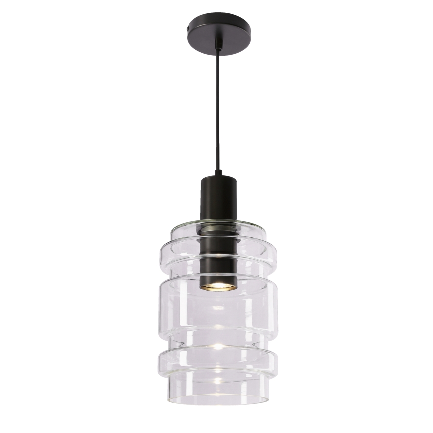 Suspension sur câble RADON 1xE27/40W/230V, transparente