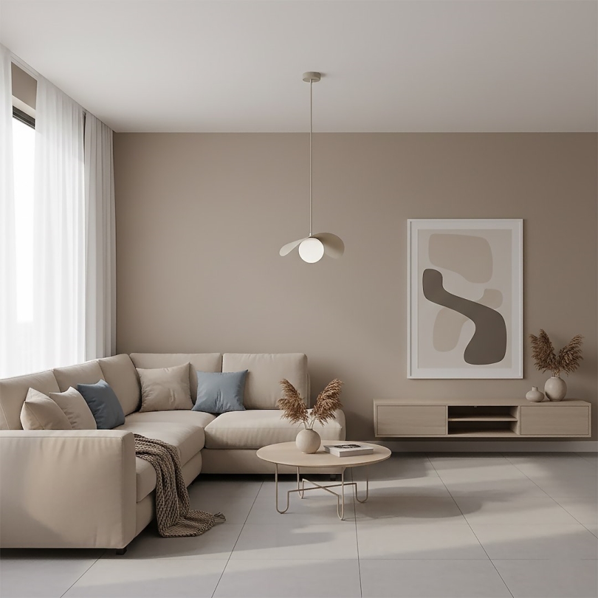 Suspension sur câble RITUAL 1xG9/8W/230V beige