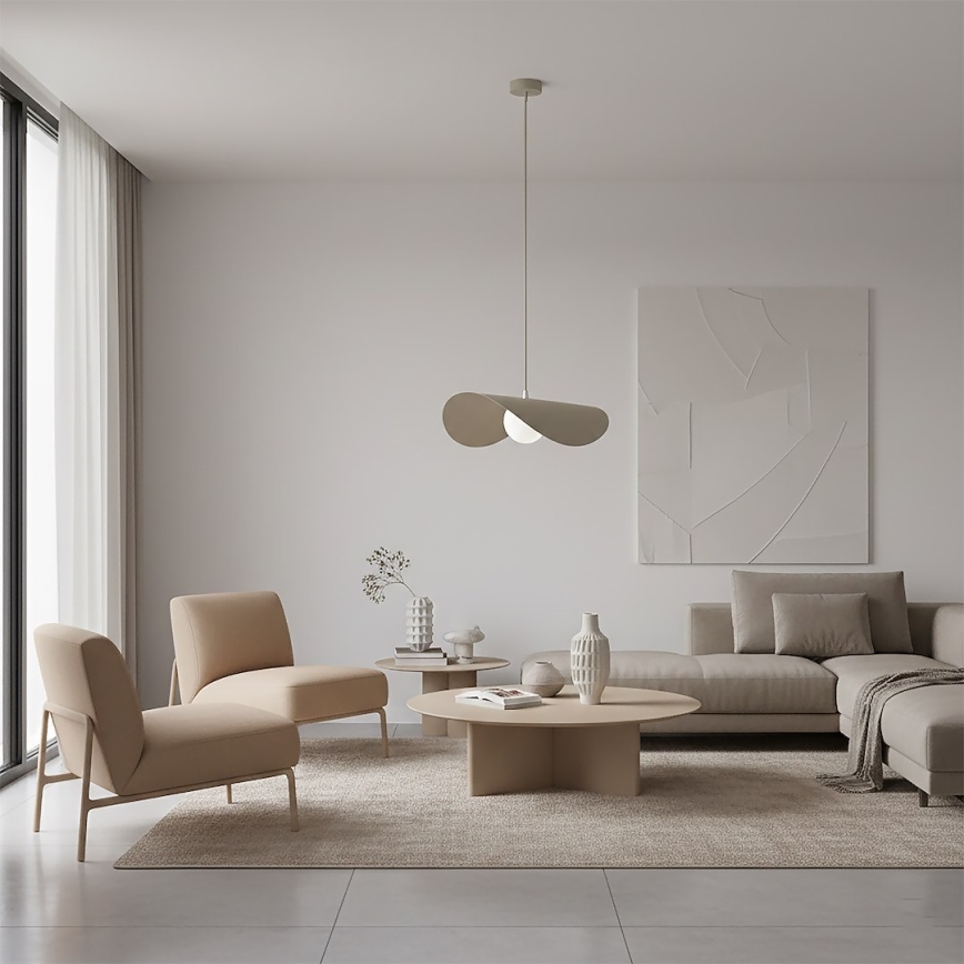 Suspension sur câble RITUAL 1xG9/8W/230V beige