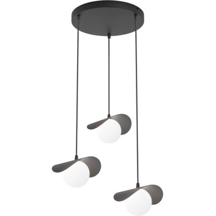 Suspension sur câble RITUAL 3xG9/8W/230V, noir
