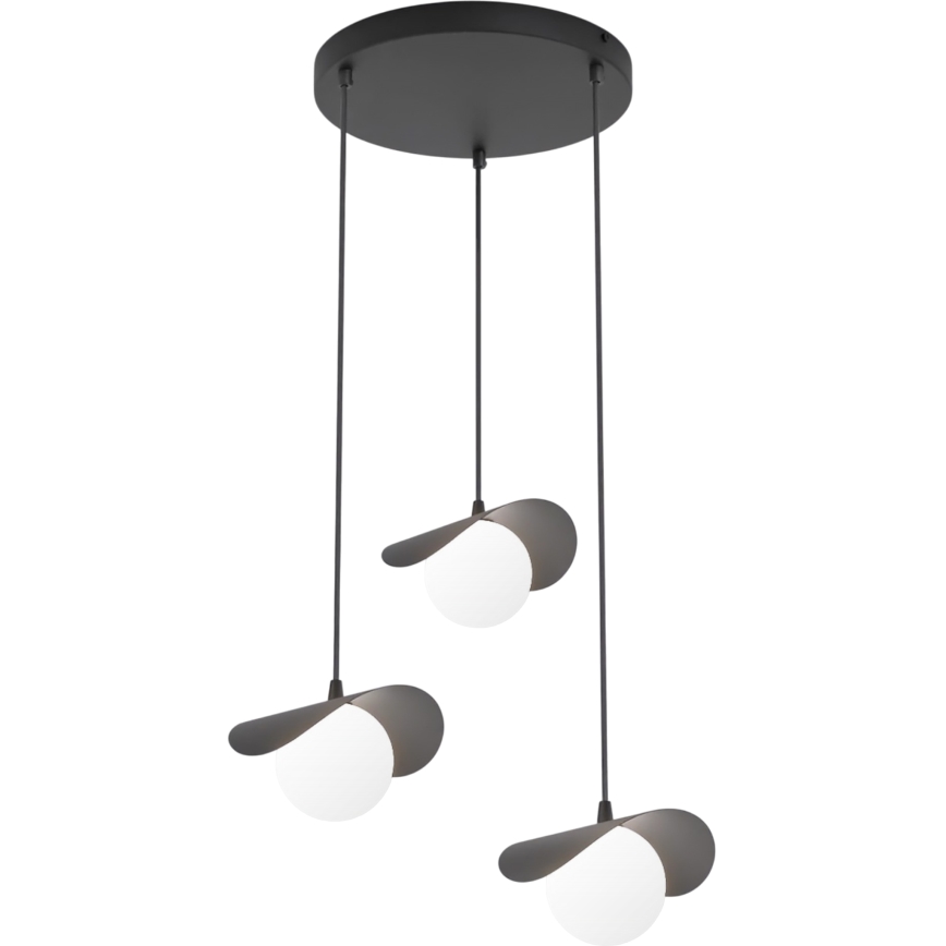 Suspension sur câble RITUAL 3xG9/8W/230V, noir
