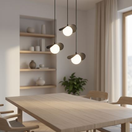 Suspension sur câble RITUAL 3xG9/8W/230V, noir