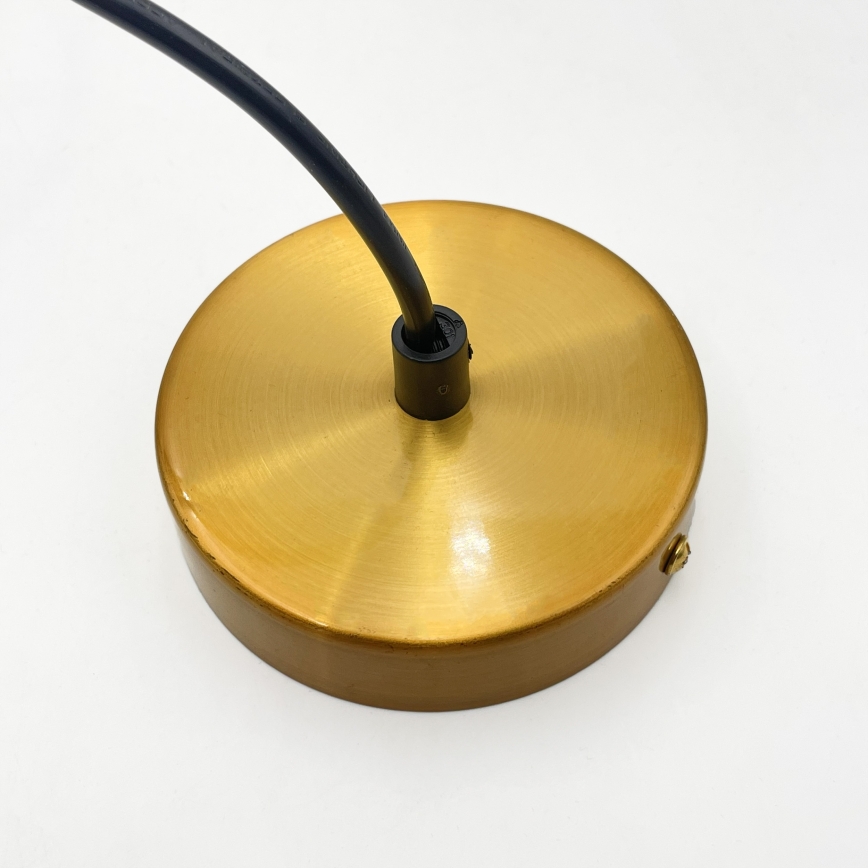Suspension sur câble ROCCO 1xE27/15W/230V doré / beige fumé
