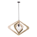 Suspension sur câble ROXIE 1xE27/15W/230V marron