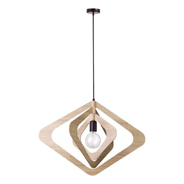 Suspension sur câble ROXIE 1xE27/15W/230V marron